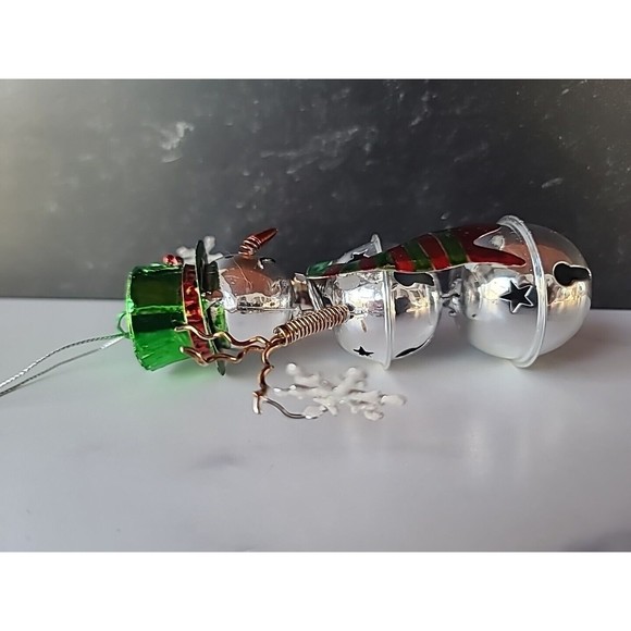 Jingle Bell Snowman Christmas Ornament - Picture 3 of 10